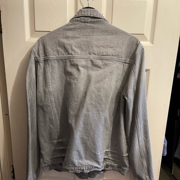 Calvin Klein Grey Denim Jacket XXL XL - Picture 2 of 3